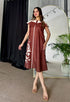 Bare Brown Summer Midi Dress